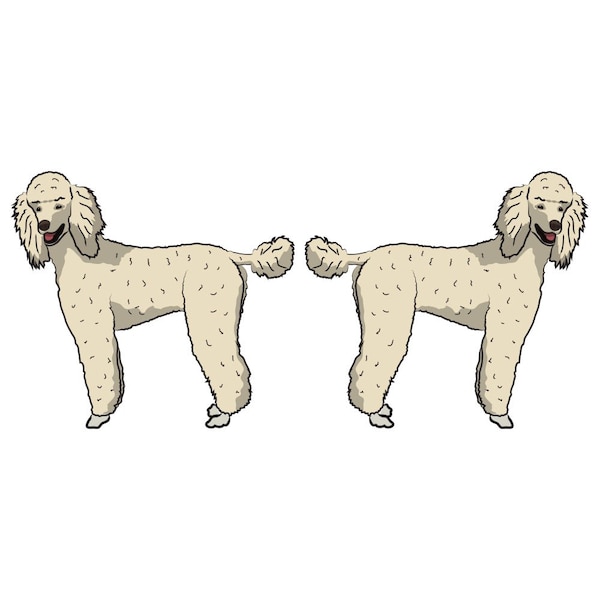Standard Poodle Dog Decal, Dog Lover Decor Vinyl Sticker